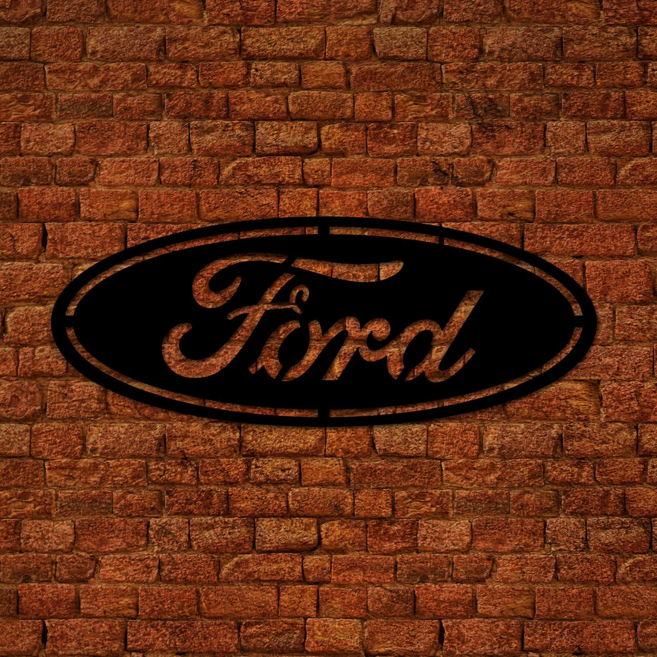 Декор настенный Ford деревянный