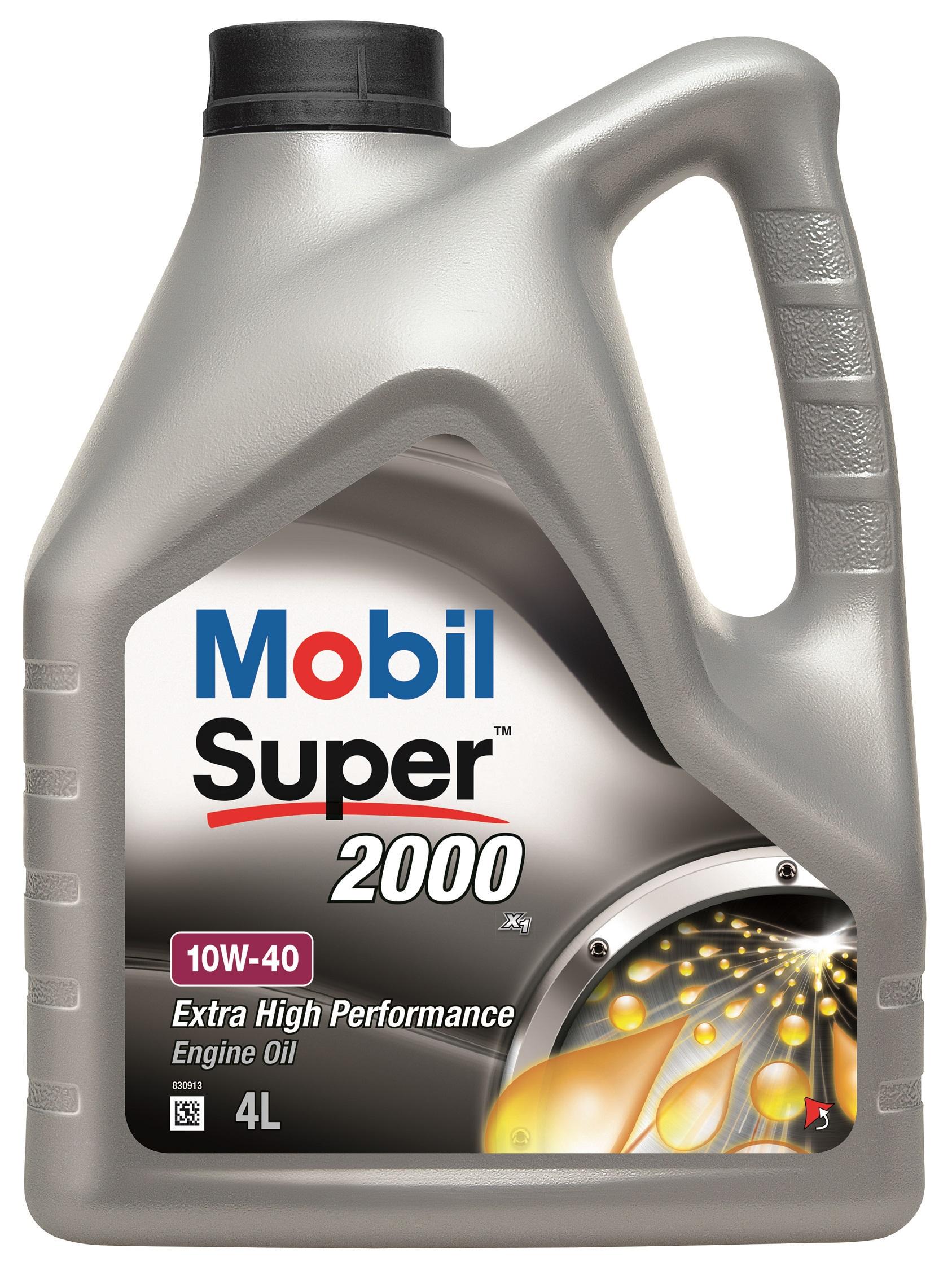 Моторное масло автомобильное Mobil Super 2000 10W-40 4 л (556)