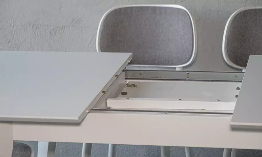 Стіл розкладний Мілан з масиву дерева 1100/1400x700x750 мм Білий (735346) - фото 10 Стіл розкладний Мілан з масиву дерева 1100/1400x700x750 мм Білий (735346) - фото 10