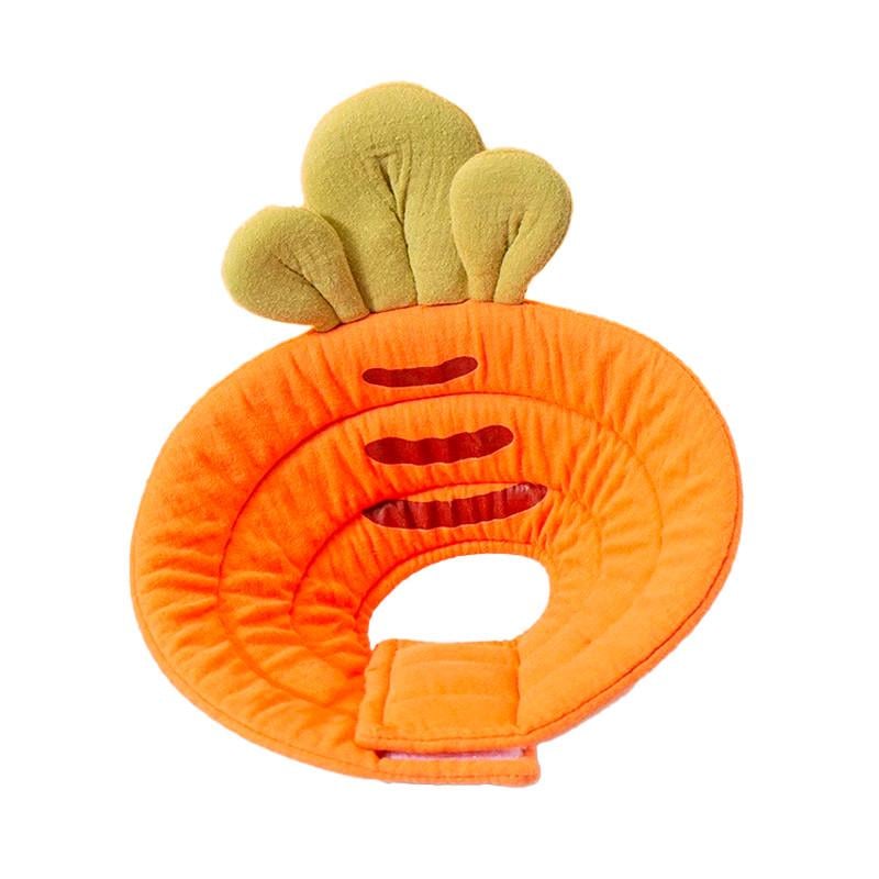 Ветеринарный воротник-подушка для котов Lesko 2205SXSL0399 Carrot мягкий послеоперационный/защитный M (31457603)