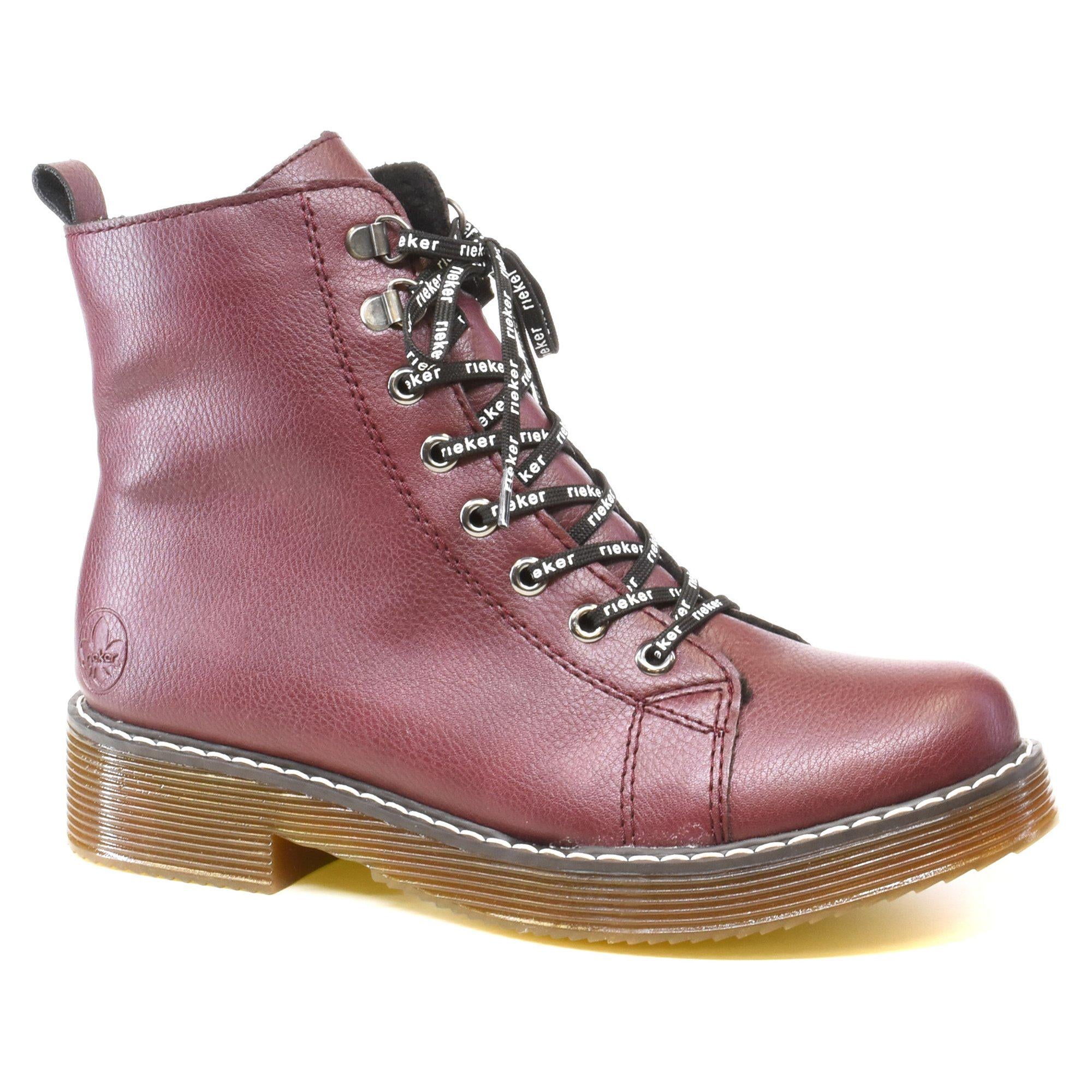 Ботинки зимние женские Rieker р. 38 Бордовый (013510-38)
