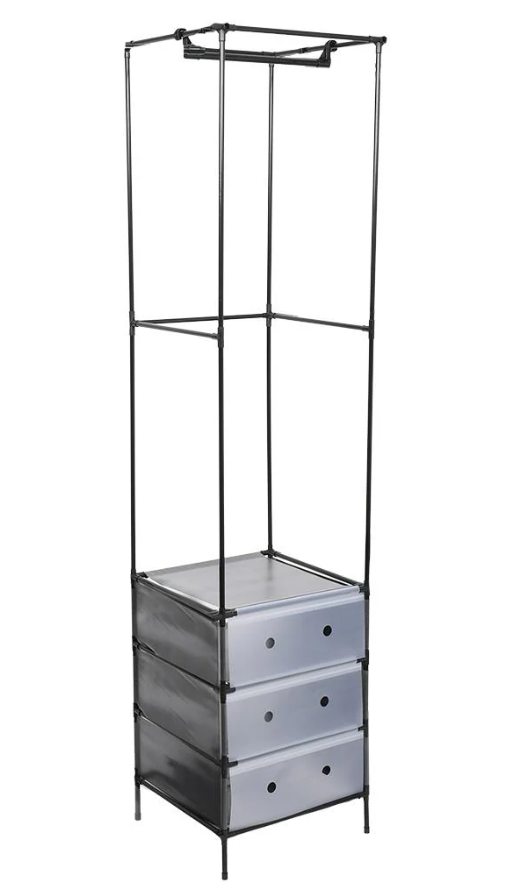 Вешалка-стойка с полками 41х41х188 см (R37552-1)