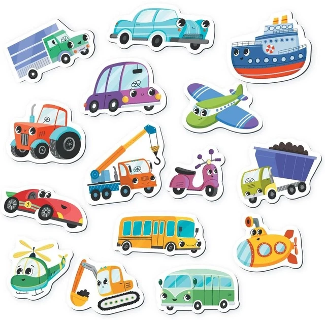 Набор магнитов транспорт Dodo 200260 15шт. (2258) - фото 2 Набор магнитов транспорт Dodo 200260 15шт. (2258) - фото 2