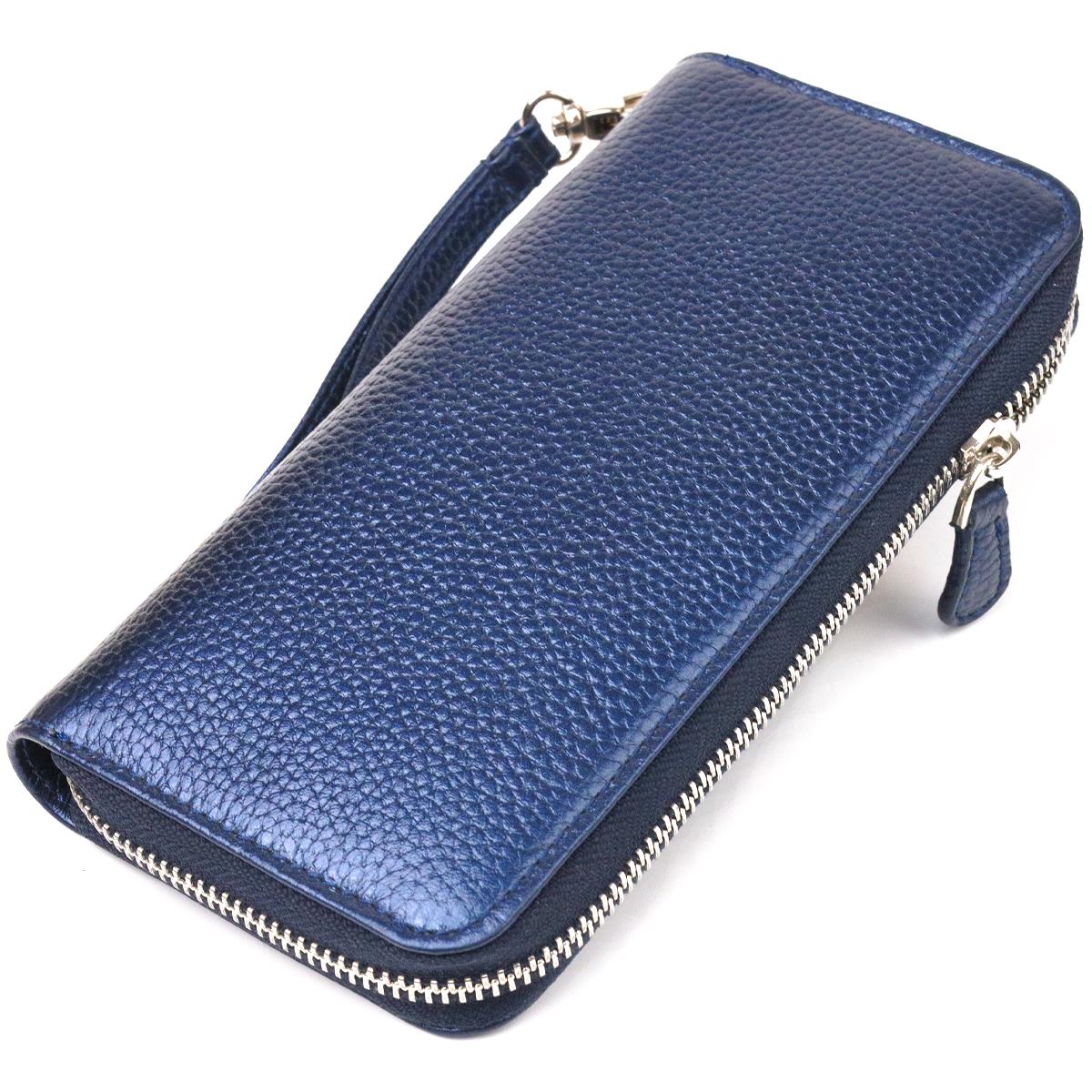 Кошелек женский CANPELLINI Wallet 21616 кожа флотарий Синий