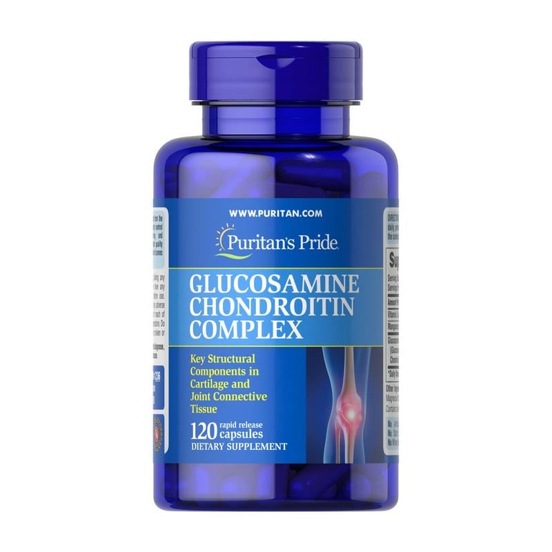 Хондропротектор Puritan's Pride Glucosamine Chondroitin Complex глюкозамін хондроїтин і MSM 120 капс.