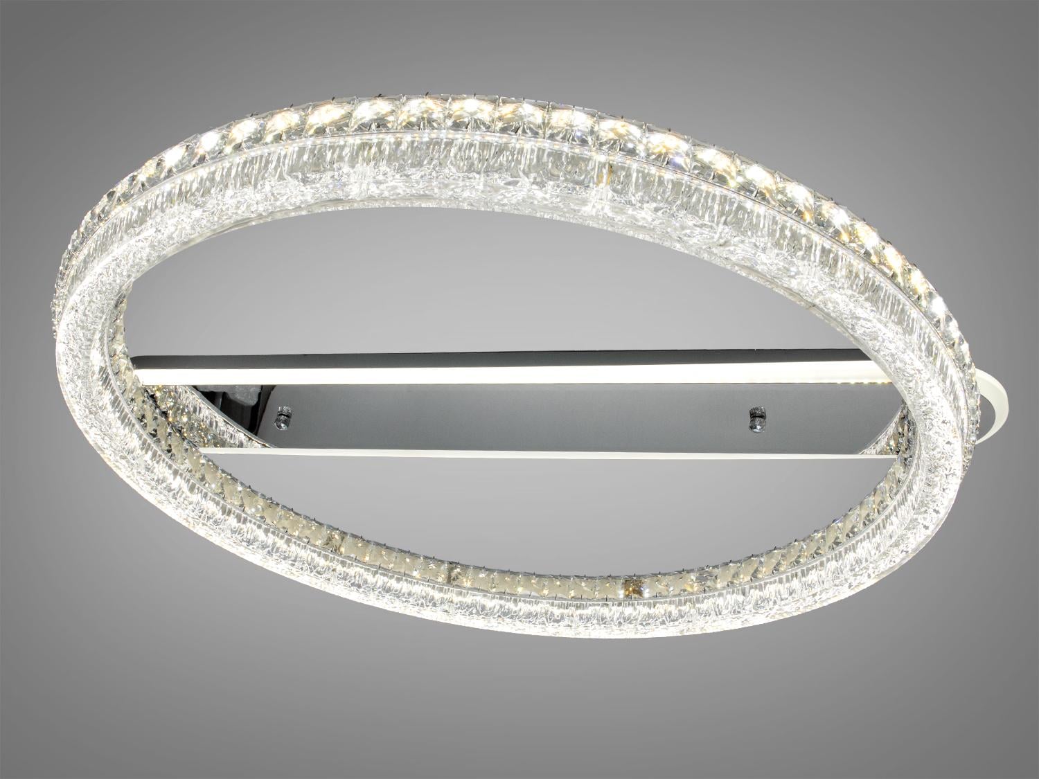 Люстра стельова LED Diasha 140W/пульт Хром (MX6027/600HR)