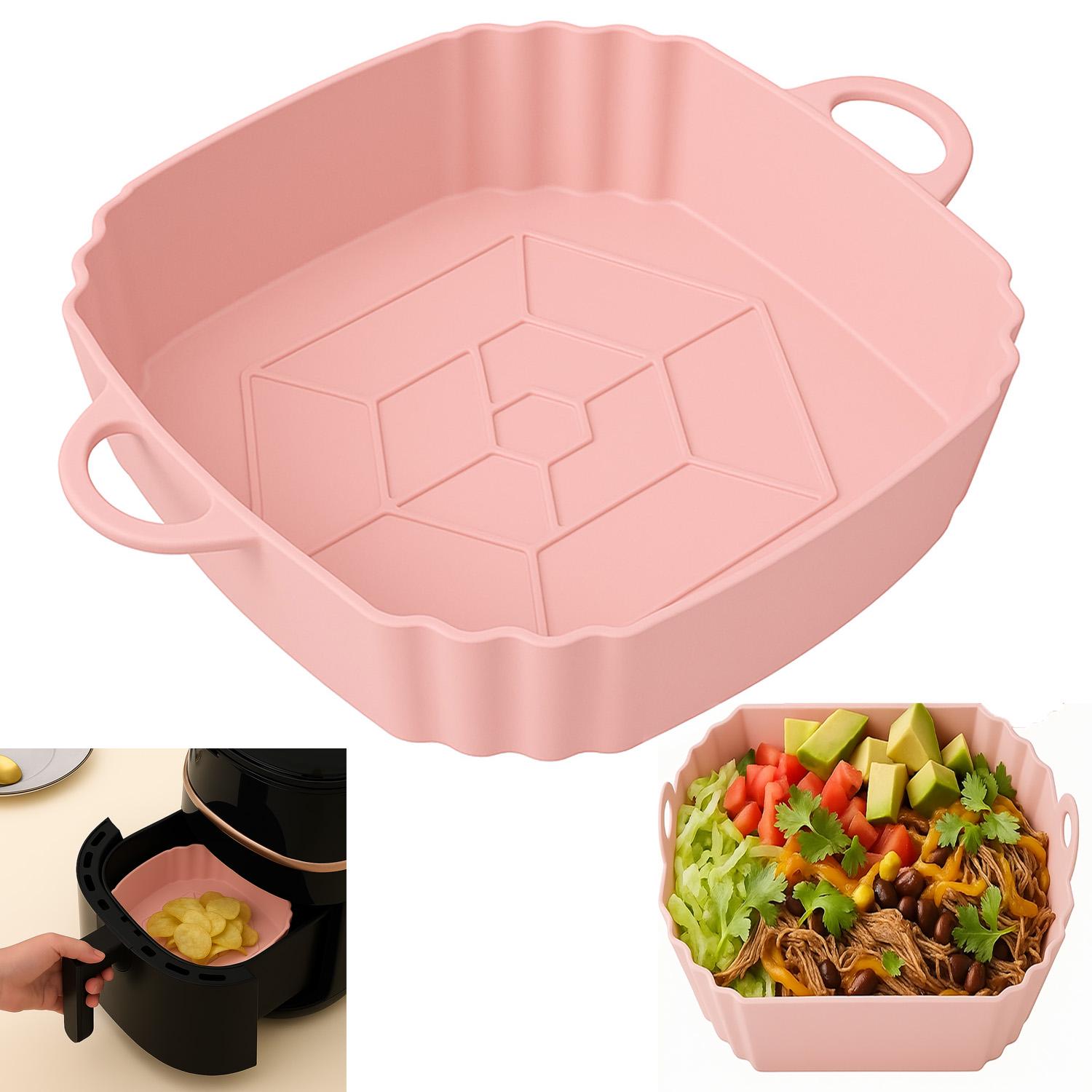 Форма силіконова для печі квадратна 20х20 см Рожевий (26644927) - фото 8 Форма силіконова для печі квадратна 20х20 см Рожевий (26644927) - фото 8