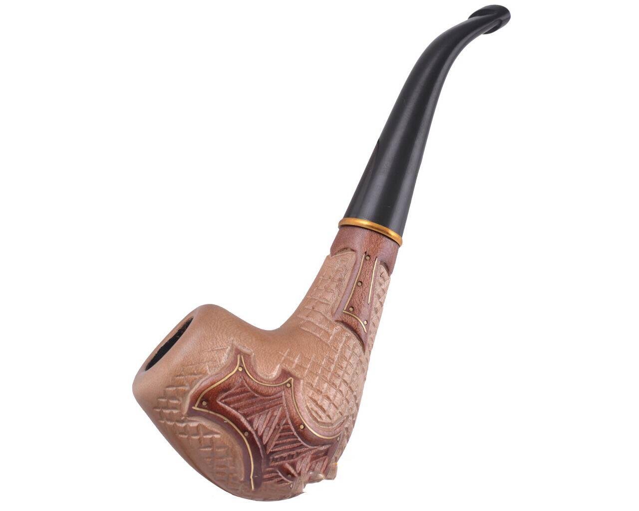 Трубка для курения Рыцарская 15 см ручная работа