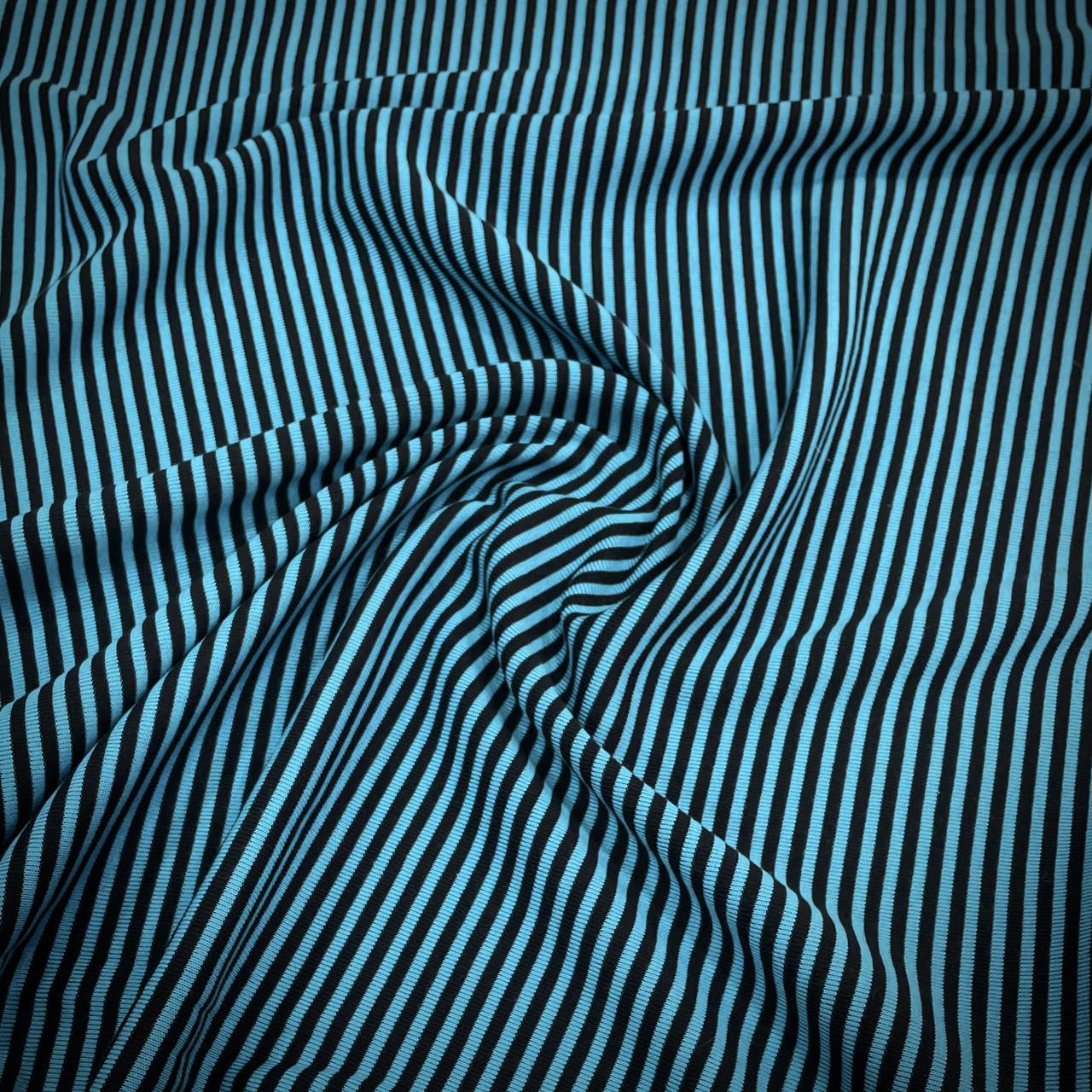 Ткань трикотаж с начесом полоска Синий (24757972) Ткань трикотаж с начесом полоска Синий (24757972)