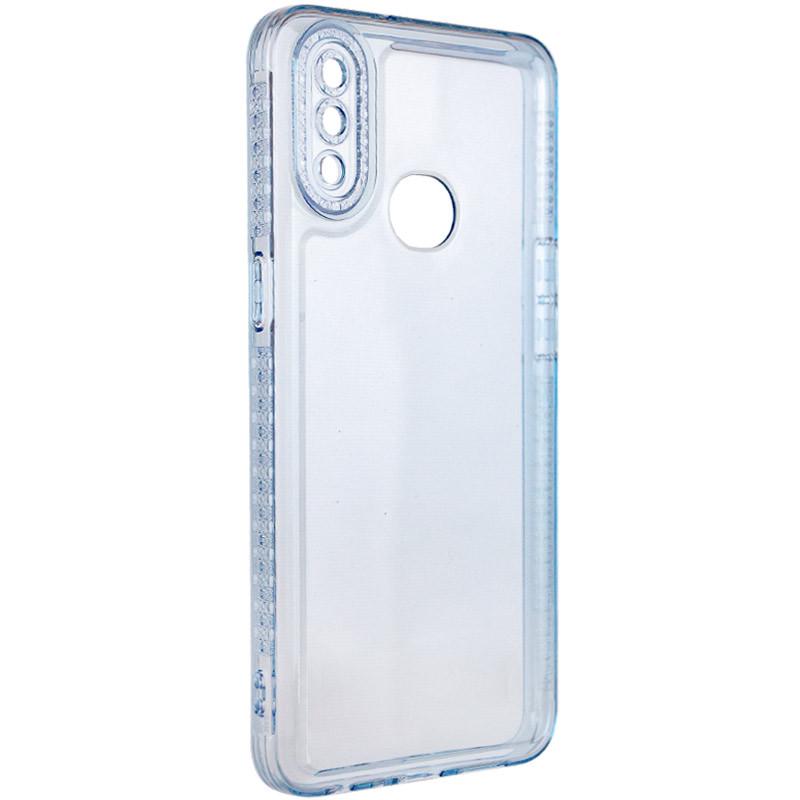 Противоударный Чехол TPU Starfall Clear для Samsung Galaxy A10s Голубой
