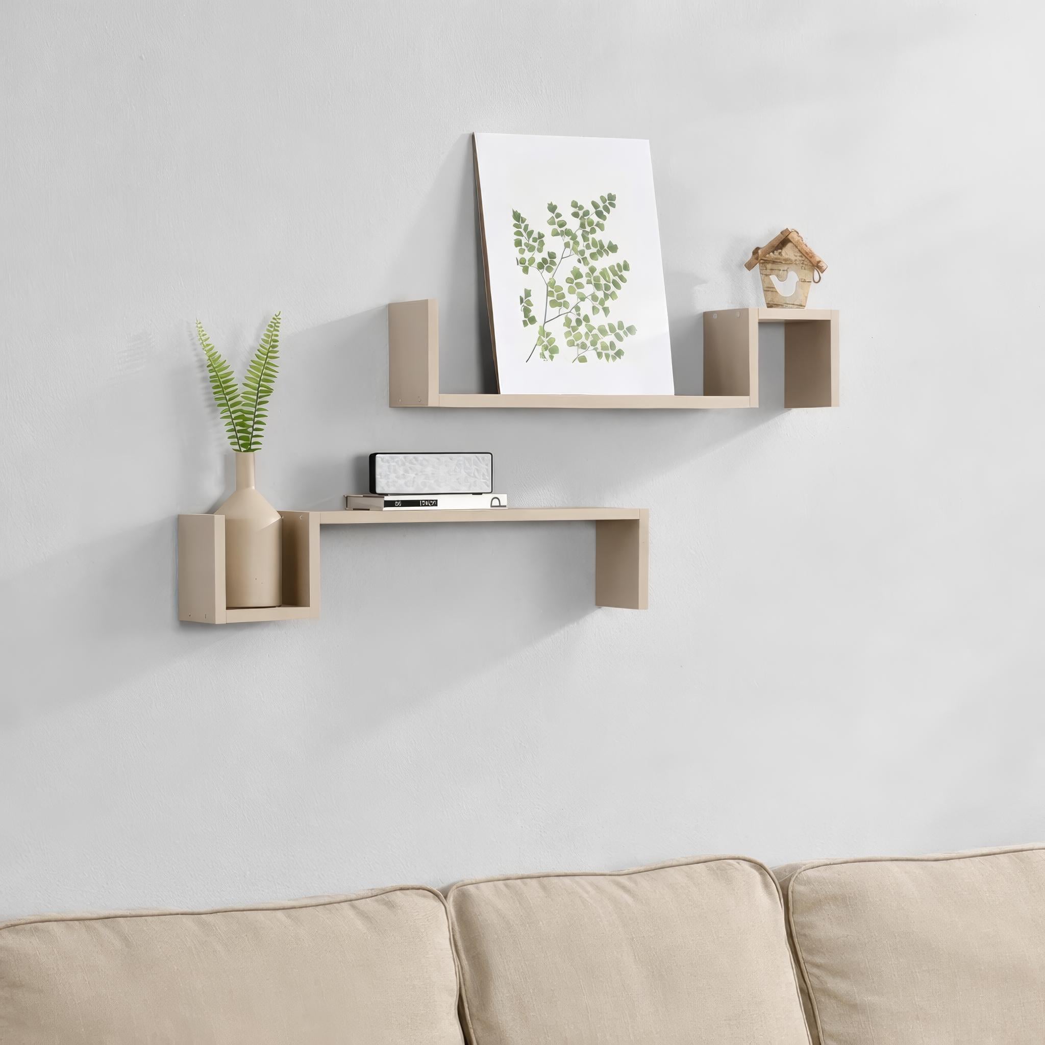 Комплект настенных полок Halle 650x150x150 мм Кашемир (mh25-halle-kashemir)