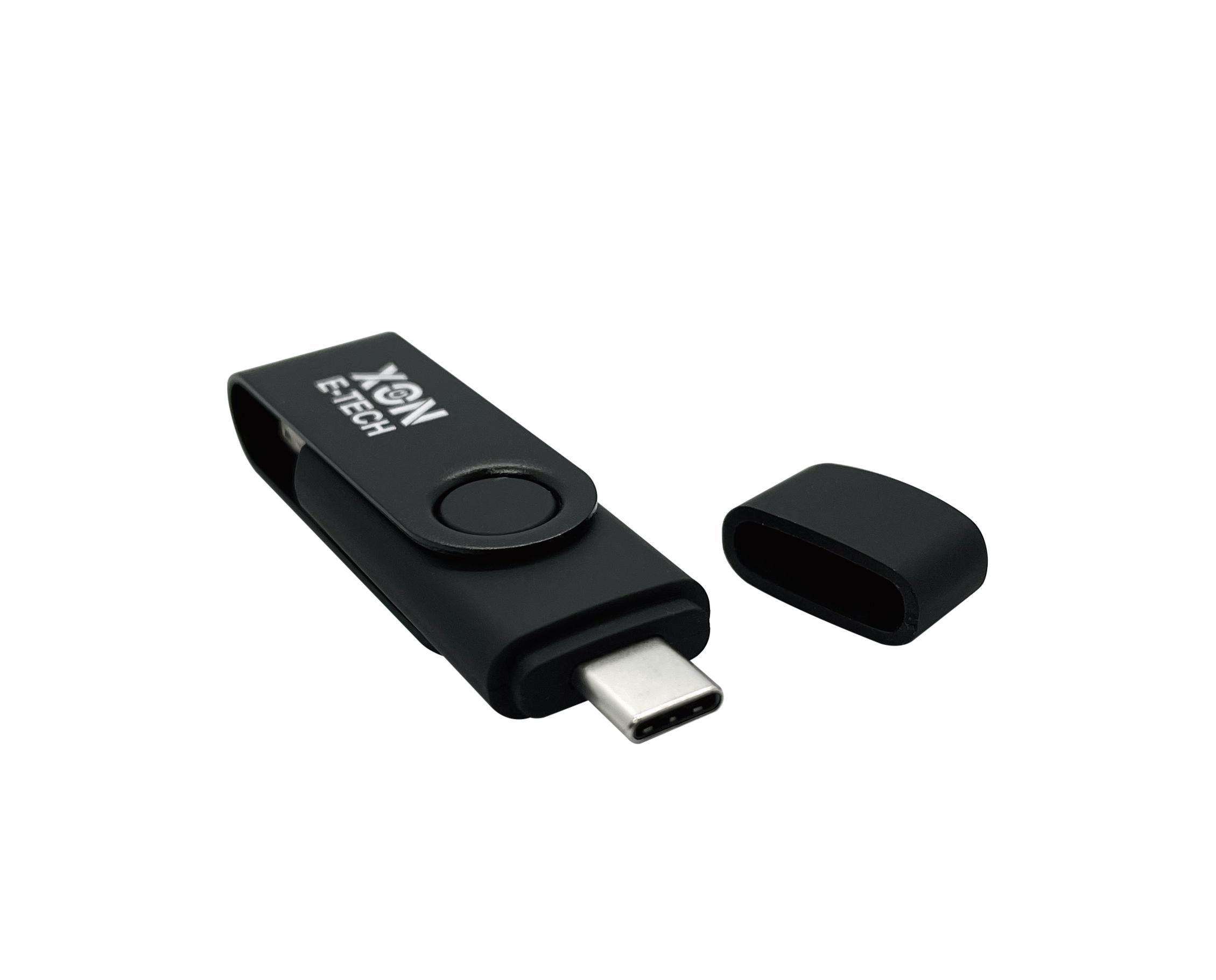 Флеш-память USB XON FlashDrive MultiConnect 128 Гб Черный (FX2M128PB 7645) - фото 3