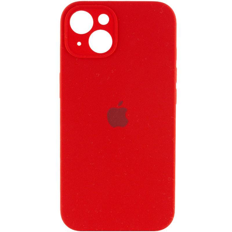 Противоударный чехол Silicone Case Full Camera Protective (AA) для Apple iPhone 15 Plus (6.7") Красный / Red