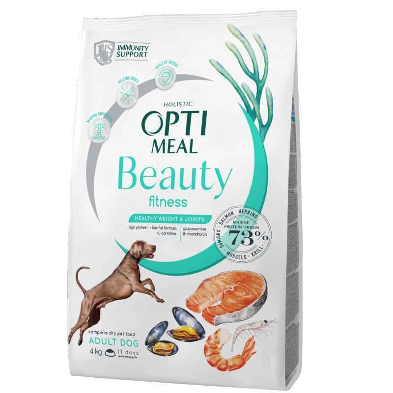 Корм сухий Optimeal Dog Beauty Fitness Healthy Weight & Joints для підтримання здоров'я суглобів і оптимальної маси тіла у дорослих собак усіх порід, 1,5 кг (366816)