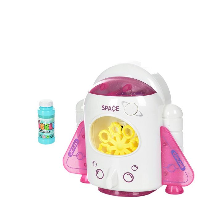 Мыльные пузыри Космическая ракета Розовый (1-6-P81218)