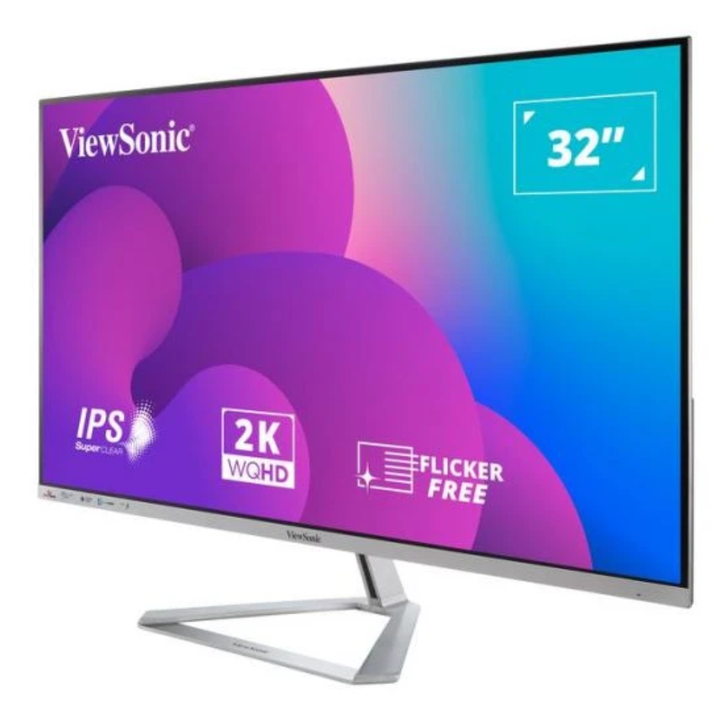 Монитор ViewSonic VX3276-2K-MHD-2 Серебристый с черным (13827984) - фото 3