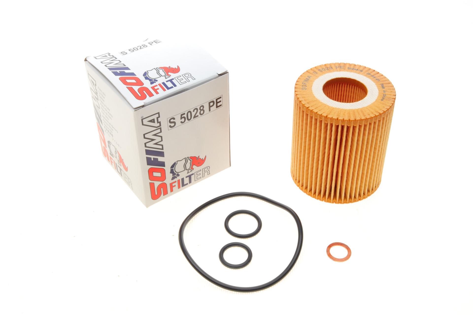 Фільтр масляний SOFIMA для BMW 3 E46/E90/5 E60 1,6/2,0/1,8/2,0- (S 5028 PE)