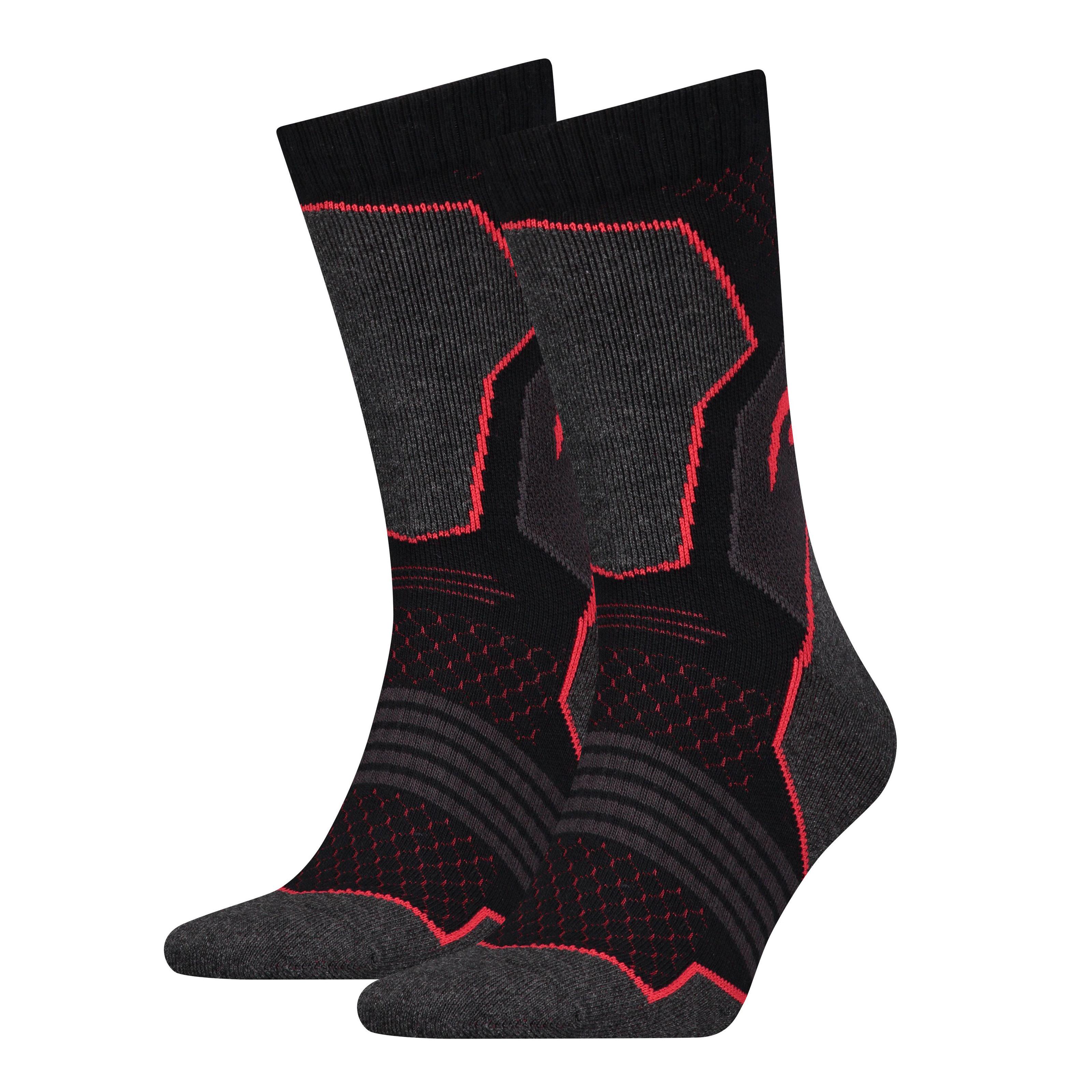 Шкарпетки Head Hiking Crew Unisex 2 пари р. 35/36/37/38 Black/Red (781001001-232)