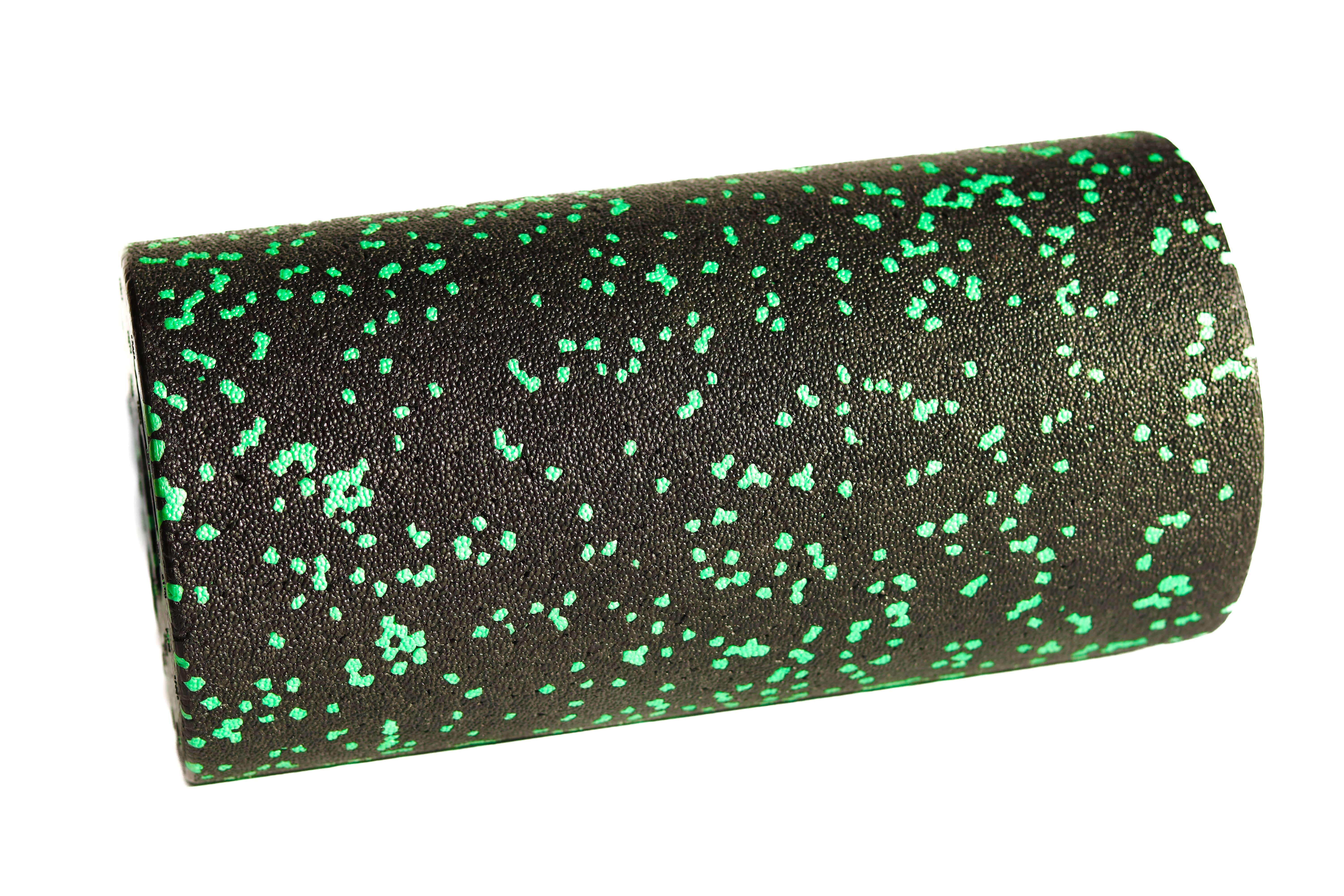 Масажний ролик мфр для спини та тіла RollerUA 30х15 см Black/Green (11351668) - фото 5