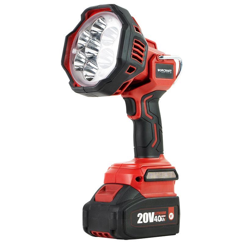 Фонарь аккумуляторный светодиодный WORCRAFT CLED-S20Li-30WB с аккумулятором 4А и зарядным устройством High Power LED (43295)