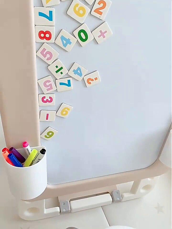 Мольберт детский двухсторонний Lumpurini Missi Vario Comodo со стулом/с конструктором/магнитной доской для рисования (dfd44235) - фото 13