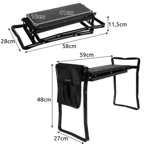 Стілець садовий складний Gardlov 23731 для дачі та городу з органайзером - фото 2