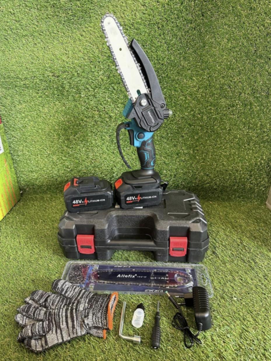 Пила акумуляторна Krafftec GT-6120 Black [48V 6 Ah 1200 Вт 2 х АКБ 6" (30485066) - фото 9