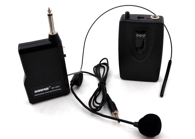 Беспроводная гарнитура-микрофон DM SH 100C/wm-707 с радиопередачей для мероприятий, караоке, презентаций (7430340)