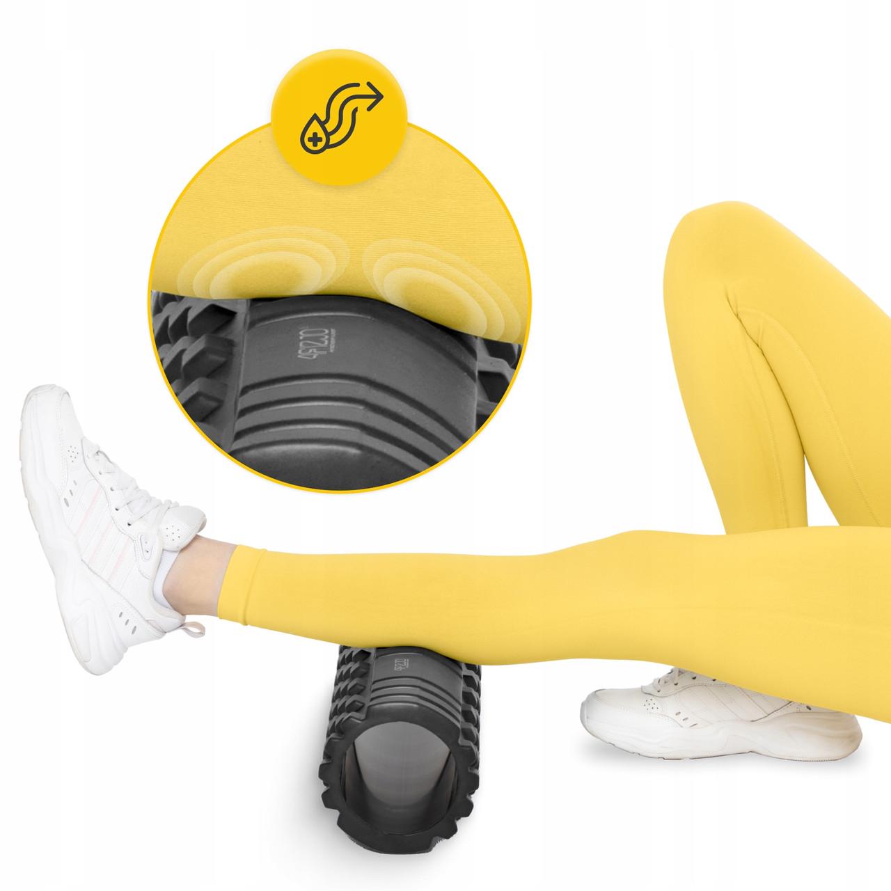 Масажний ролик 4fizjo 45x13,5 см Black (P-5907739310545) - фото 8