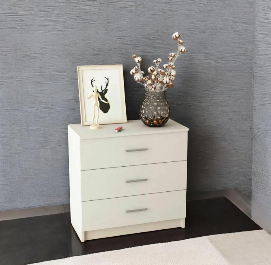 Комод на 3 шухляди Білий (P89) - фото 1 Комод на 3 шухляди Білий (P89) - фото 1