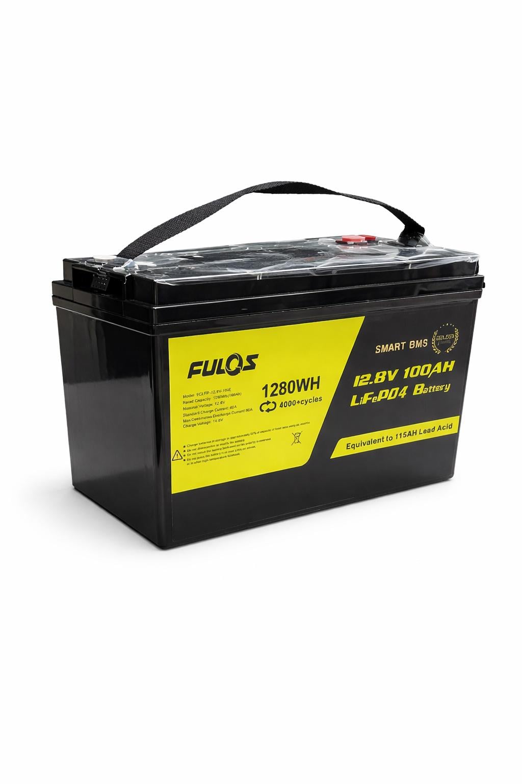 Аккумулятор литий-железо-фосфатный FULOS LiFePO4 12.8 V 100 Ah 1280Wh ИБП