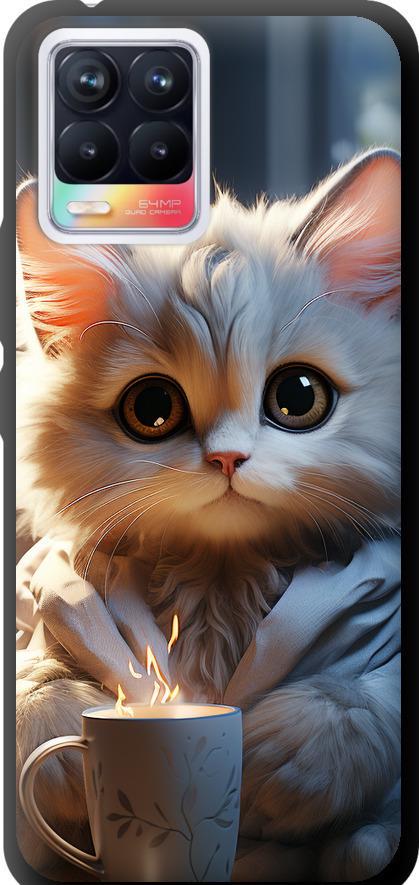 Чехол на Realme 8 White cat (5646b-2303-42517)