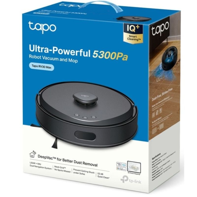 Робот-пилосос TP-Link Tapo RV30 Max 2600 мАг Black (28690313) - фото 11 Робот-пилосос TP-Link Tapo RV30 Max 2600 мАг Black (28690313) - фото 11