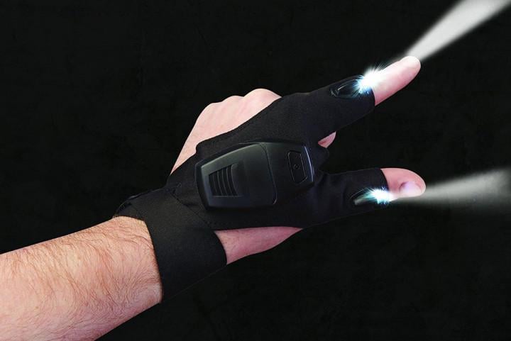 Перчатка фонарик Glove Lite с LED подсветкой на пальцах Черный (c8c268d5) - фото 2