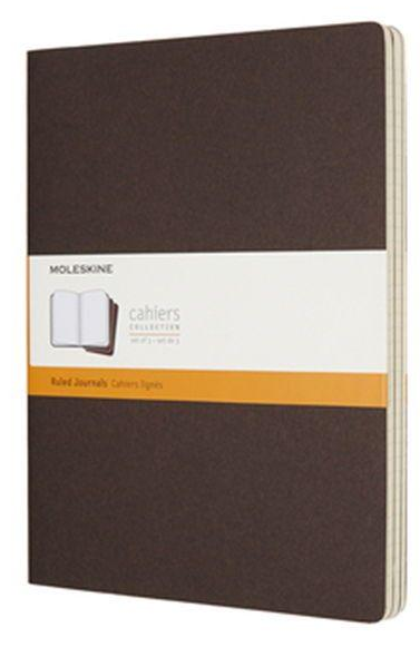 Набор блокнотов Moleskine Cahier больших 3 шт. Коричневый (CH021P2)