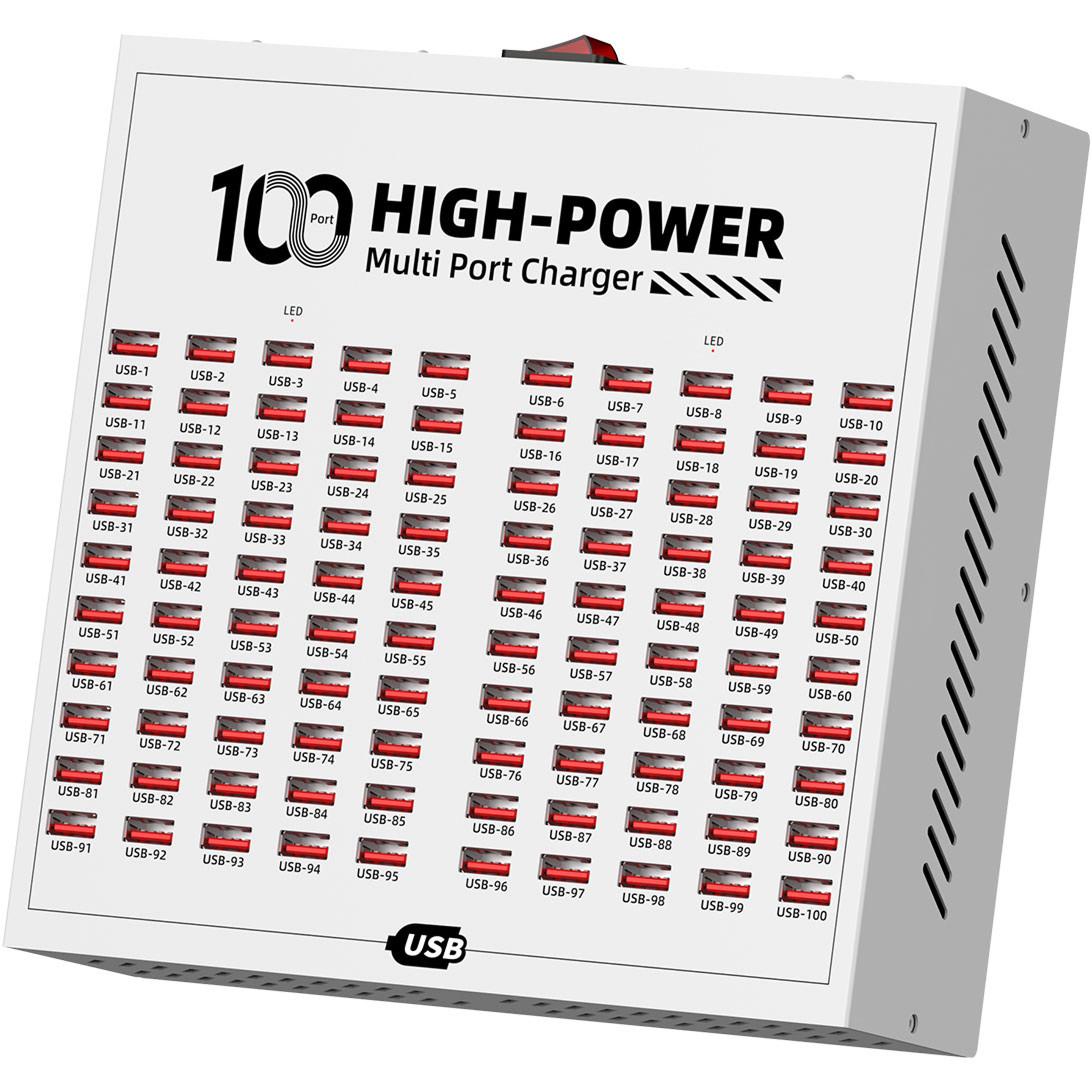 Зарядное устройство на 100 USB портов Addap WLX-T2F профессиональное для гаджетов 400W