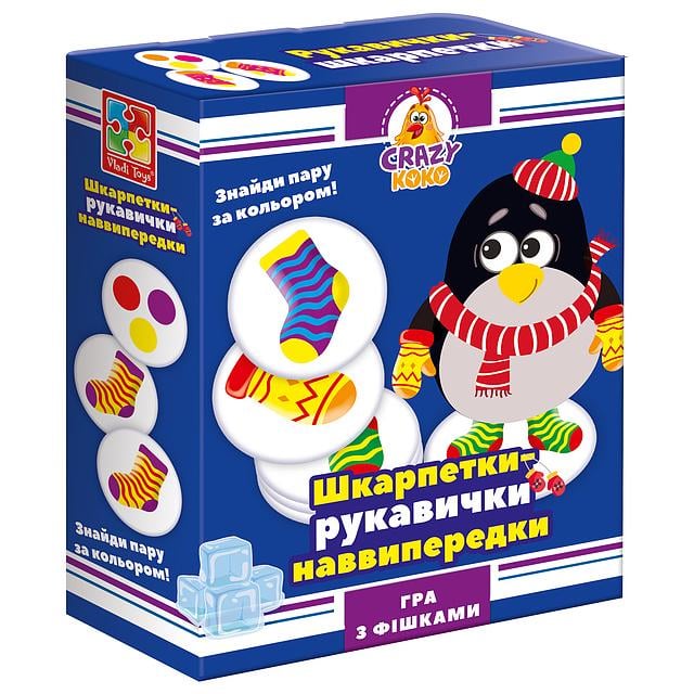 Настільна гра розважальна Vladi Toys Crazy Koko Шкарпетки-рукавички VT8025-05 (MTT-164023) Настільна гра розважальна Vladi Toys Crazy Koko Шкарпетки-рукавички VT8025-05 (MTT-164023)