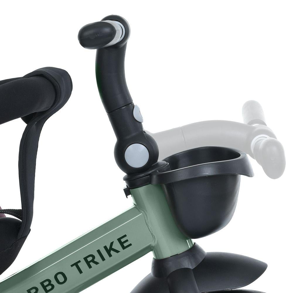 Велосипед триколісний Turbo Trike MT 1001-1 з батьківською ручкою і поворотним сидінням Зелений - фото 13