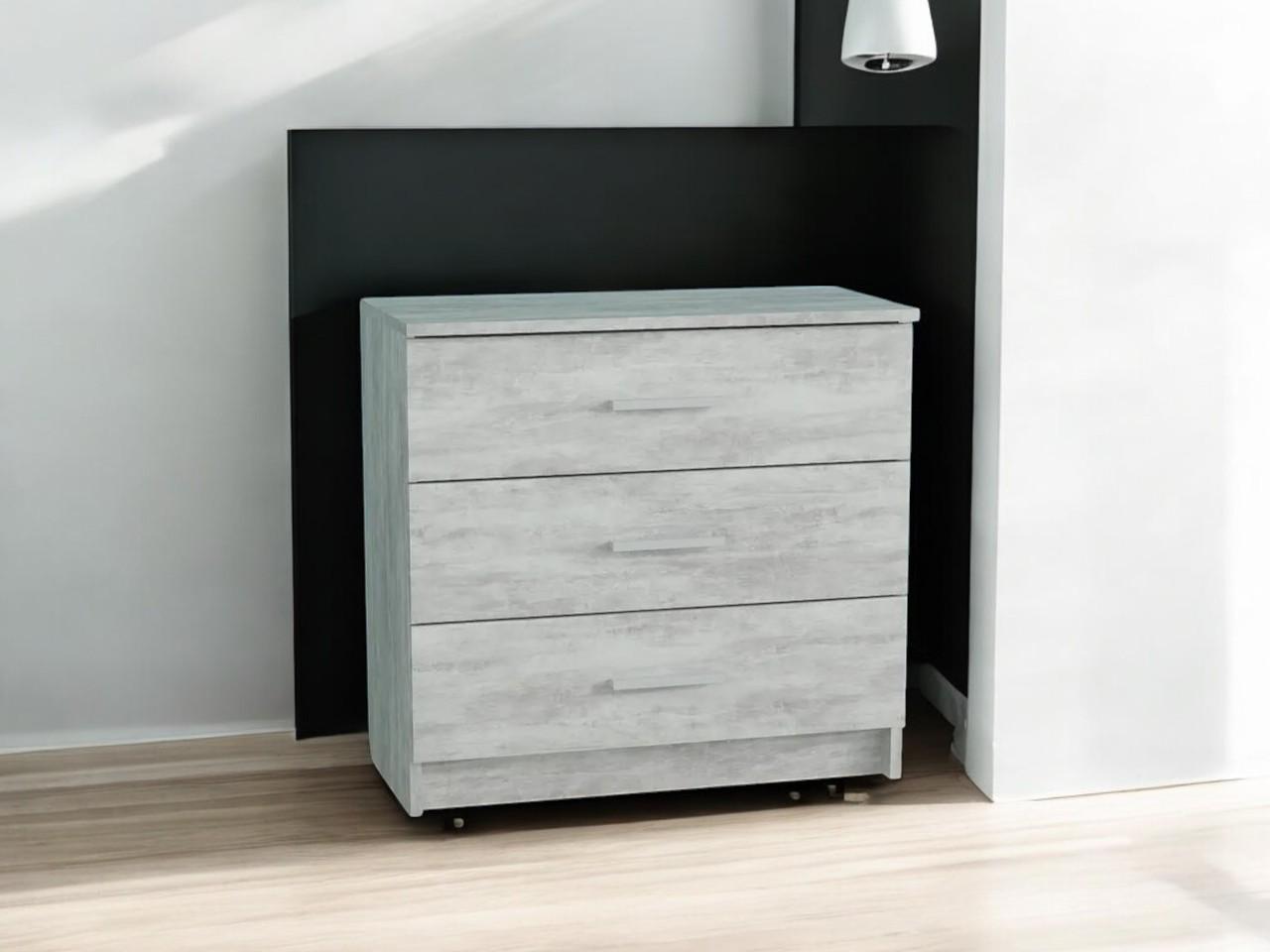 Комод на 3 шухляди Бетон (P89а)