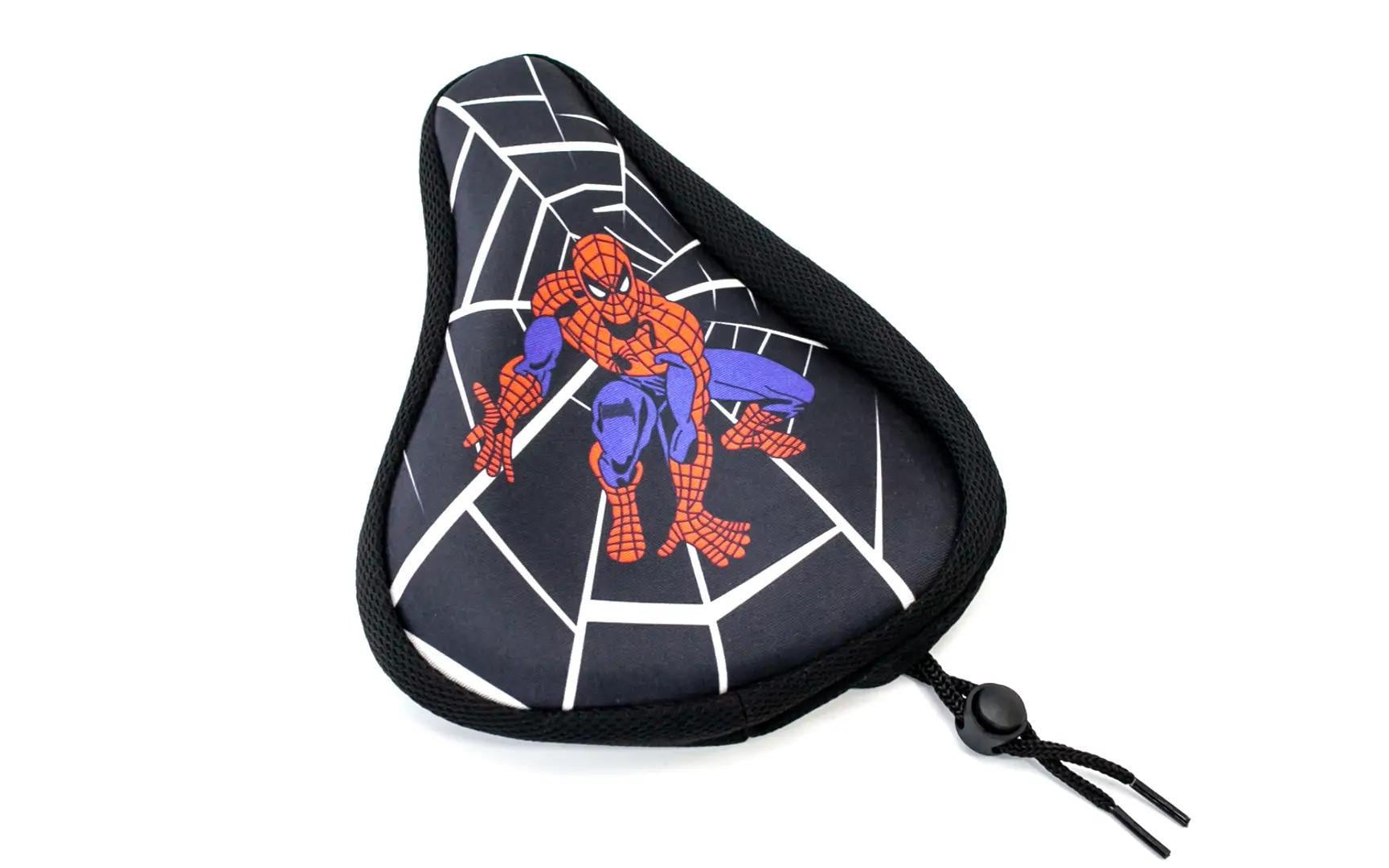 Накладка чехол на детское седло Spider-Man с гелевым наполнителем 200x150 мм Черно-красный Накладка чехол на детское седло Spider-Man с гелевым наполнителем 200x150 мм Черно-красный
