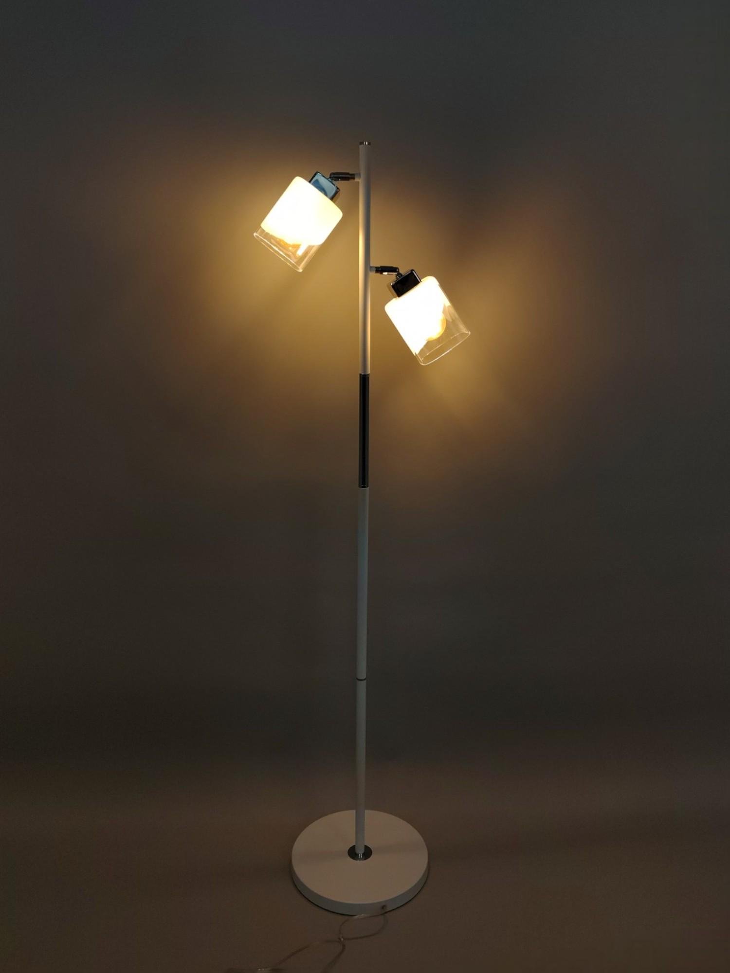 Торшер LK-727F/2 E27 WH+CH (25-427) - фото 3 Торшер LK-727F/2 E27 WH+CH (25-427) - фото 3