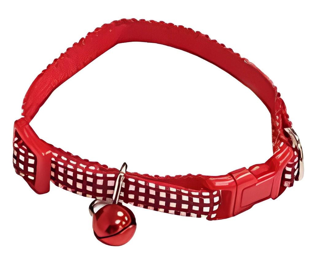 Ошейник с Croci MINI PICNIC поводком нейлоновый 16-24 см/120 см Красный (1254841032)