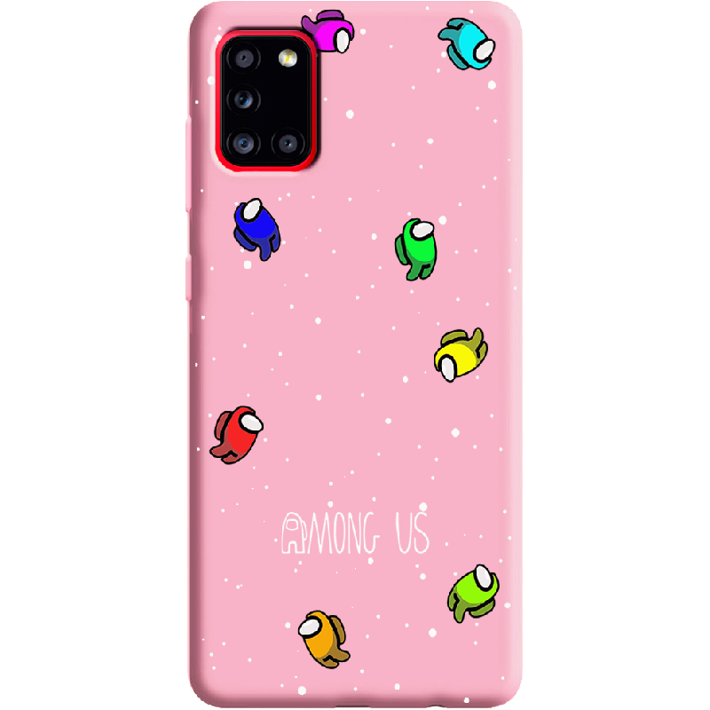 Чохол Boxface Samsung A315 Galaxy A31 Among Us Invisible Рожевий силікон (39470-bk76-41981)