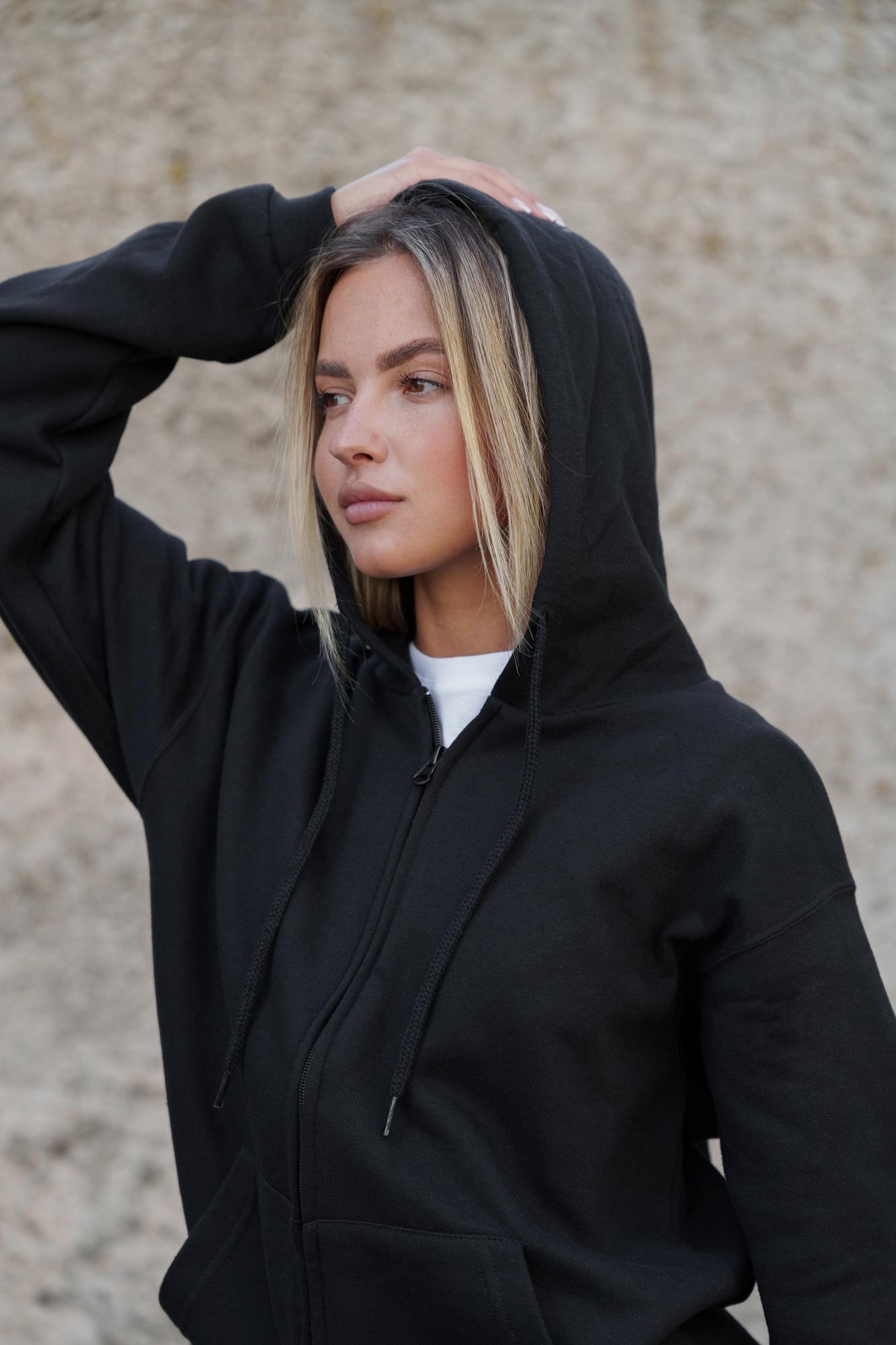 Худи на флисе утепленное Without Kane S/M Black (S/M8055471) - фото 11