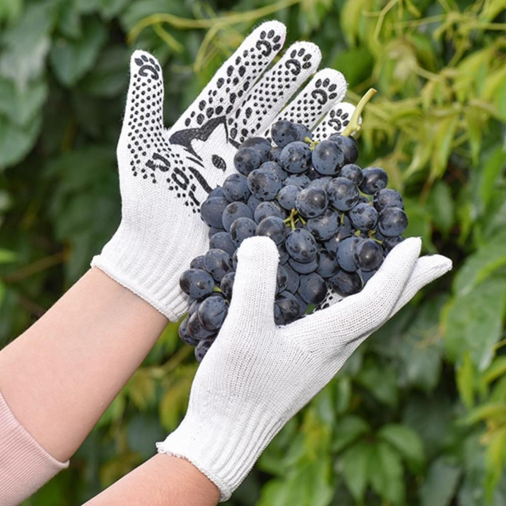 Перчатки рабочие BRS хозяйственные трикотажные из ПВХ для сада 10 шт. Черный - фото 4