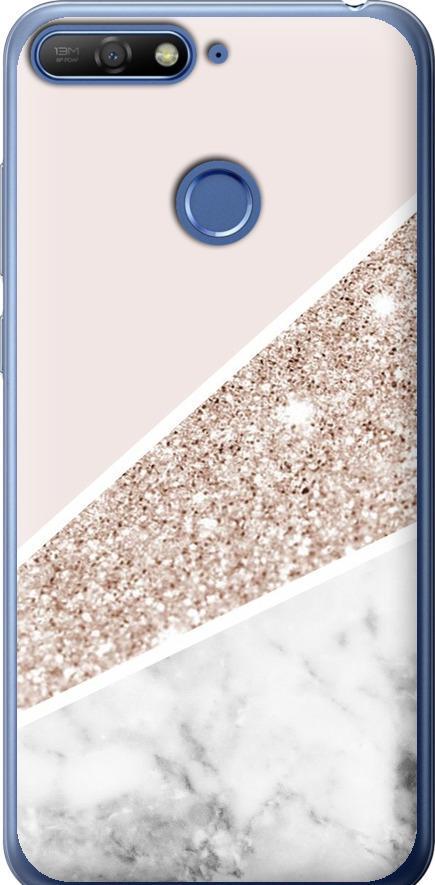 Чехол на Huawei Honor 7A Pro Пастельный мрамор (4342t-1440-42517)