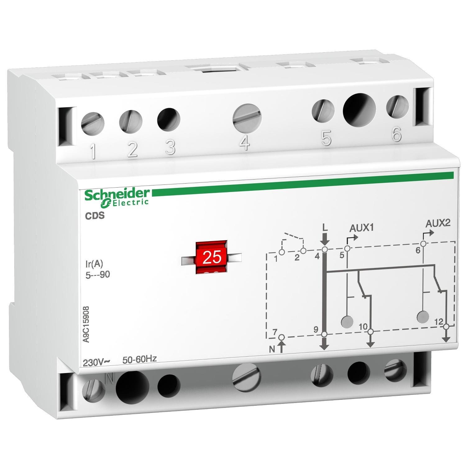 Реле отключения неприоритетных нагрузок Schneider Electric Acti9 CDS 1P 230V AC (A9C15908)
