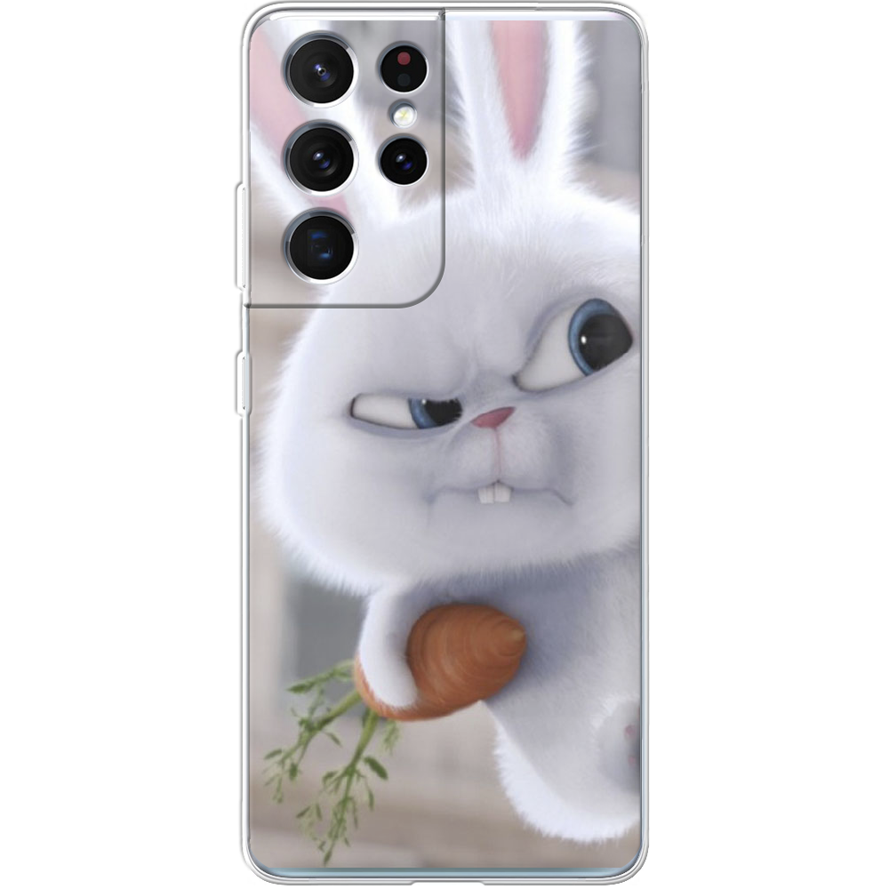 Чехол BoxFace Samsung G998 Galaxy S21 Ultra Rabbit Snowball Прозрачный силикон (41719-up1116-41719)