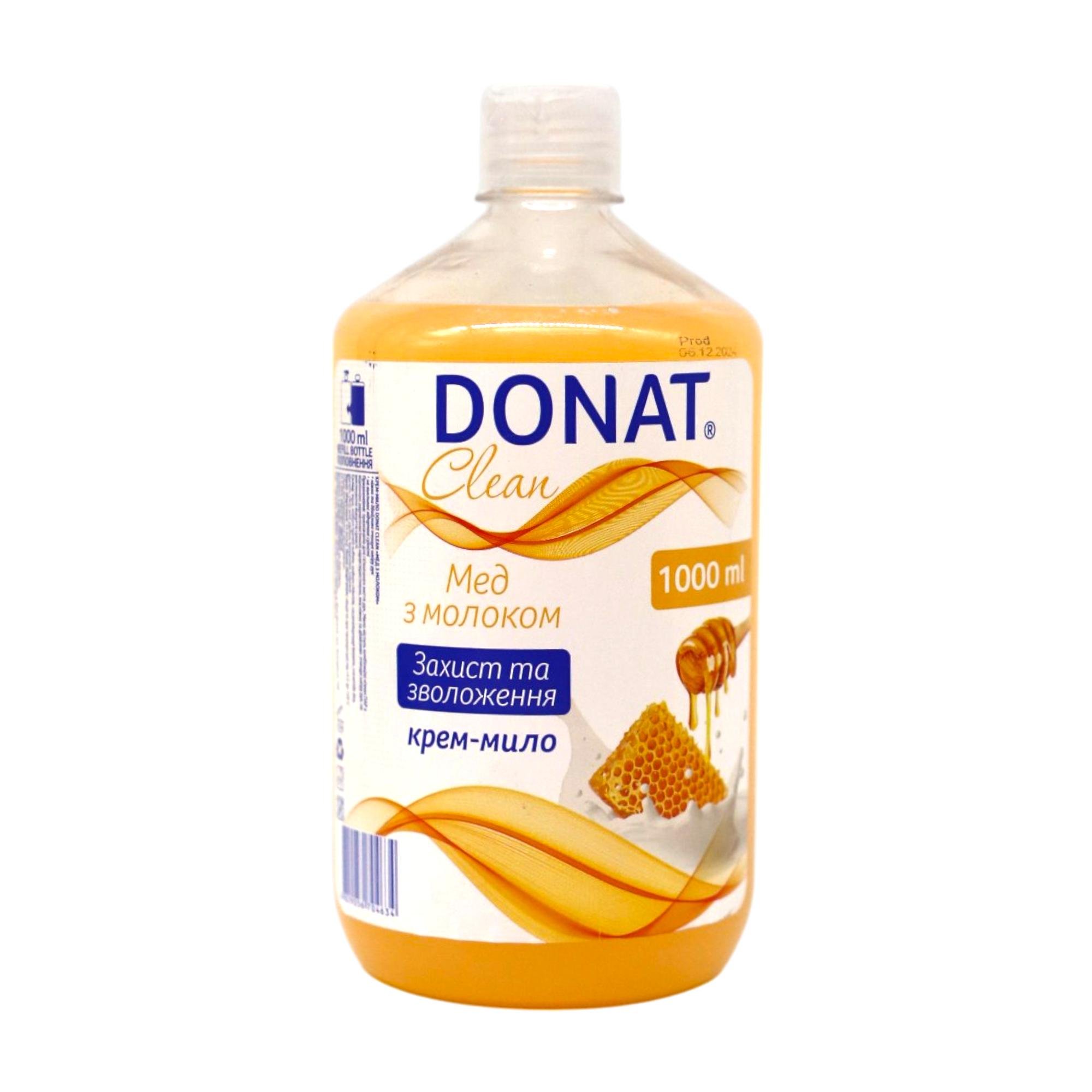 Жидкое мыло Donat Clean Мед с молоком 1 л (НФ-00008109)