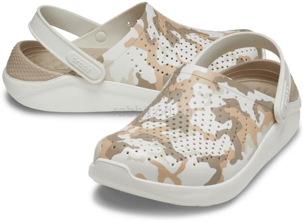 Сабо чоловічі Crocs LiteRide Printed Camo Clog Almost р. 40-41 Сірий (13703)